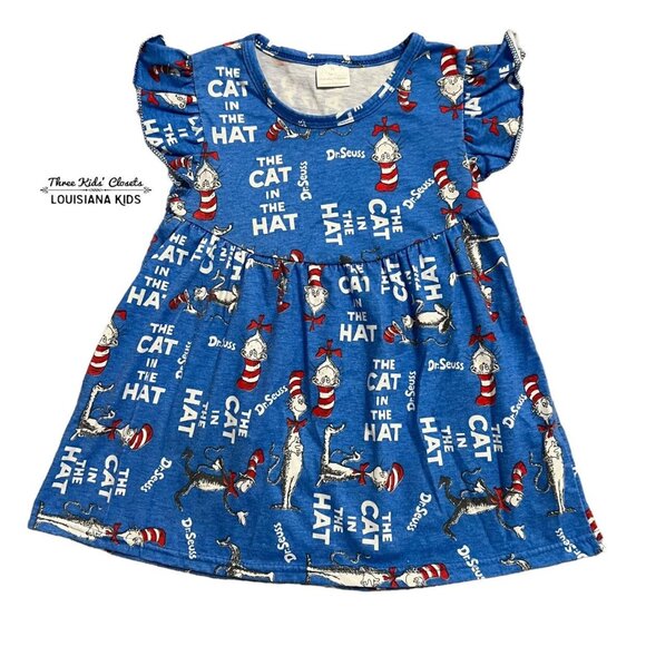 Other Other - Girls 3T Cat In The Hat Tunic Pearl Dress